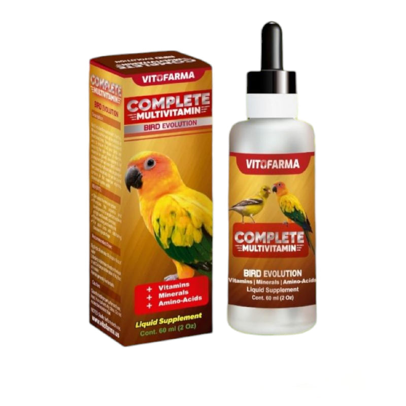 Multi-Vitamin for Birds, High-Potency Vitamin & Mineral Supplement for Pet Birds 2.0 Ounce