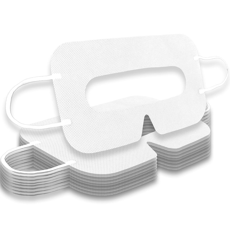 Disposable VR Mask for Apple Vision Pro/Meta Quest Serial Sweat Prenvent Eye Cover Mask for Virtual Reality Headsets (White) (10 Pcs, White) 10 Pcs - BeesActive Australia