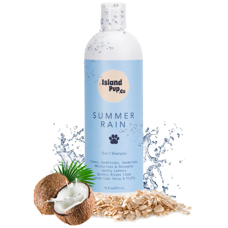 Islandpup 5-in-1 Organic Dog Shampoo and Conditioner | Hydrating, Deodorizing & Detangle | Natural Dog Shampoo made with Oatmeal & Coconut| Locks Moisture in The Skin for Lasting Hydration | 16 FL OZ - BeesActive Australia