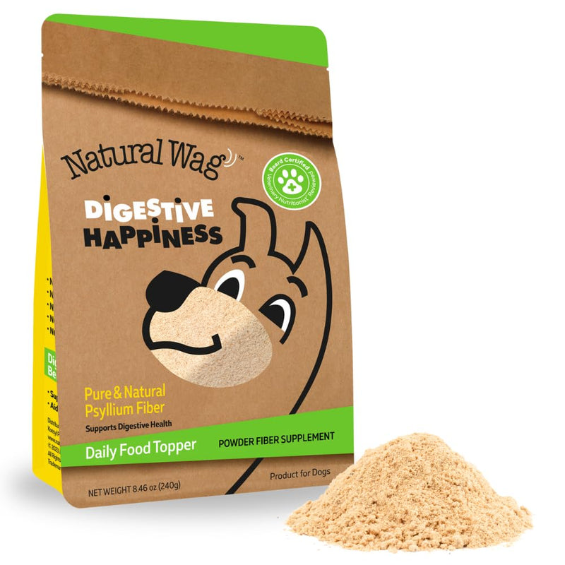 Natural Wag 100% Psyllium Fiber for Dogs – Supports Digestive Health, Relieves Occasional Constipation & Diarrhea, and Promotes Optimal Stool & Overall Wellness. - PawsPlanet Australia