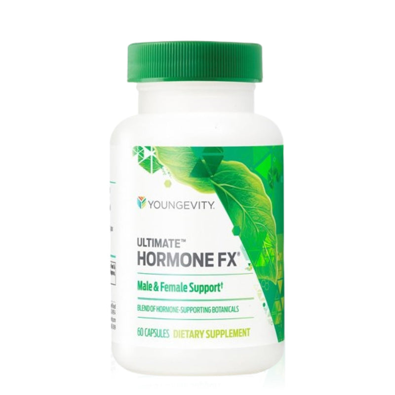 Youngevity Ultimate Hormone FX Hormone Support Supplement, 60 Capsules | Hormone support formula, blended vitamin and mineral supplement, daily wellness support, convenient capsules, 60-count bottle