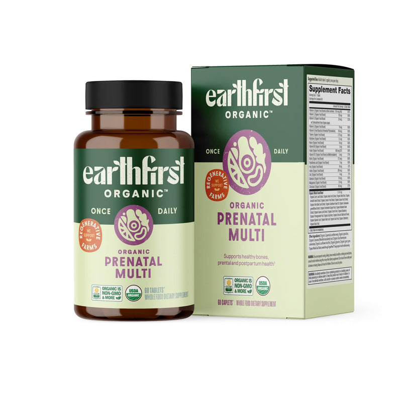 Prenatal Organic Multivitamin, Methylated B12, Iron 60ct 1 Count (Pack of 60)