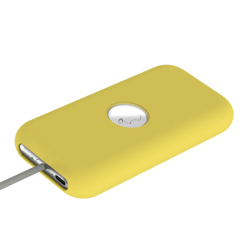 Soft Silicone Case Cover Compatible with Apple Vision Pro Battery Case Apple VR Vision Pro Battery Protective Case Cover Anti-Scratch Fall-Proof Case for Apple Vision Pro Battery Accessories (Yellow) Yellow - BeesActive Australia