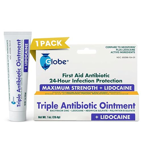 Globe Lidocaine First Aid Antibiotic Ointment 1 Oz - Maximum Strength