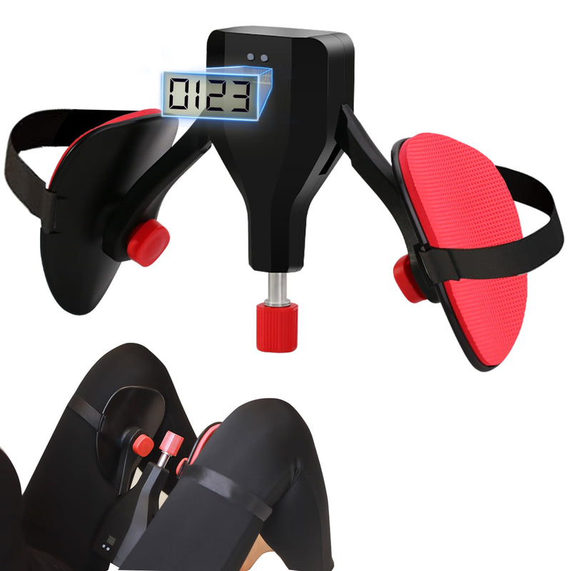 Thigh Trainer Hip Trainer Kegel Exerciser 77 Lb, Leg and Inner Thigh Strength Exercise Equipment,Hip Shaper Trainer Machine,Pelvic Floor Strengthening Device,Legs Workout Equipment Black