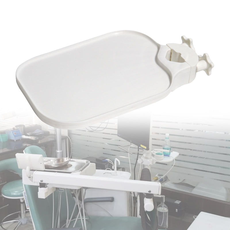 Pole Post Mount Shelf Tray Table for Dental Chair Clinic, Lab, Cosmetic Procedure Tool Organizer Replacement Holder, Adjustable