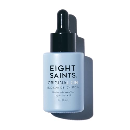 Eight Saints Original Cin, 10% Niacinamide Serum For Anti Aging, Facial Serum to Reduce Fine Lines, Dark Spots, Large Pores, and Wrinkles, with Niacinamide, Aloe Vera, and Hyaluronic Acid, 1 Ounce 1 Fl Oz (Pack of 1)