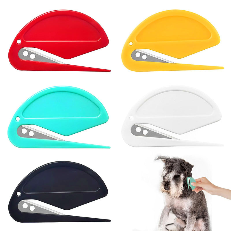 5 PCS Knotting Comb for Cats and Dogs, Pet Knotting Comb for Hair Removal, Pet Hair Removal Tool, Cat Dog Grooming Comb Shedding Tool Hair Remover for Tangled Hair - BeesActive Australia