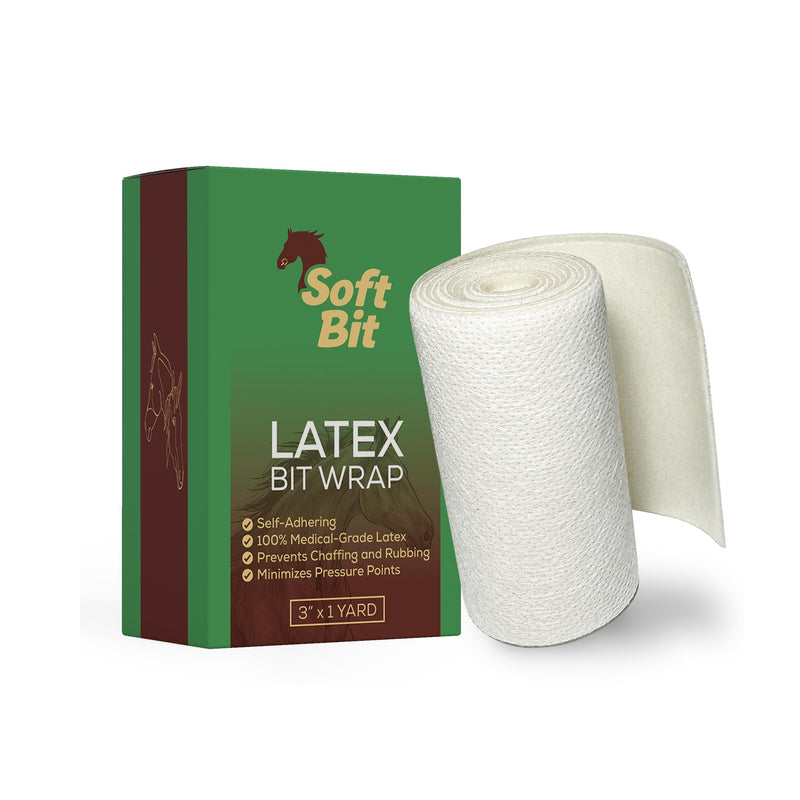 Latex Bit Wrap - Premium, 100% Medical-Grade Latex, Self-Adhering, Latex Horse Bit Wrap- Horse Bit Care, Horse Bit Wrap for Equines - Equine Supplies - 3inch by 1.5 yard - sealtex wrap - BeesActive Australia