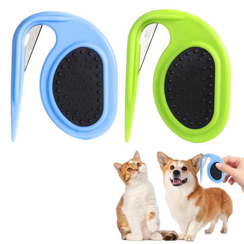 2 Pcs Pet Knotting Comb - 3 in 1 Grooming Tool for Cats and Dogs - Easy to Use - Removes Tangles and Knotted Hair - Suitable for All Pets - Professional Grooming at Home - BeesActive Australia