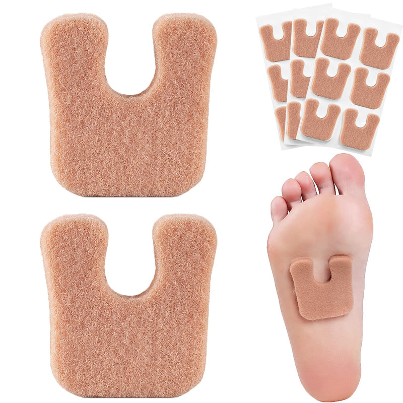 Cushioned Foot Pads with Thick Moleskin - 20 Pieces Meta Pads & Cushions for Metatarsal Areas - For Calluses, Heels & More - BeesActive Australia