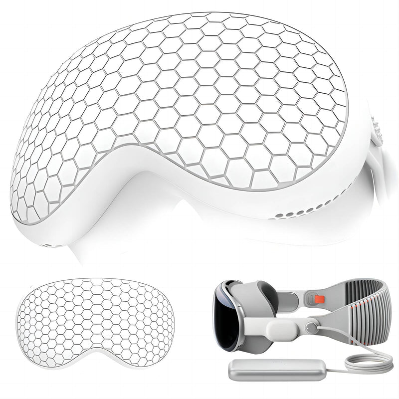 Silicone Protective Cover Compatible with Apple Vision Pro, Full Protection Apple Vision Pro Case, VR Glasses Scratch-Resistant Durable Impact-Resistant and Non-Slip Accessories white - BeesActive Australia