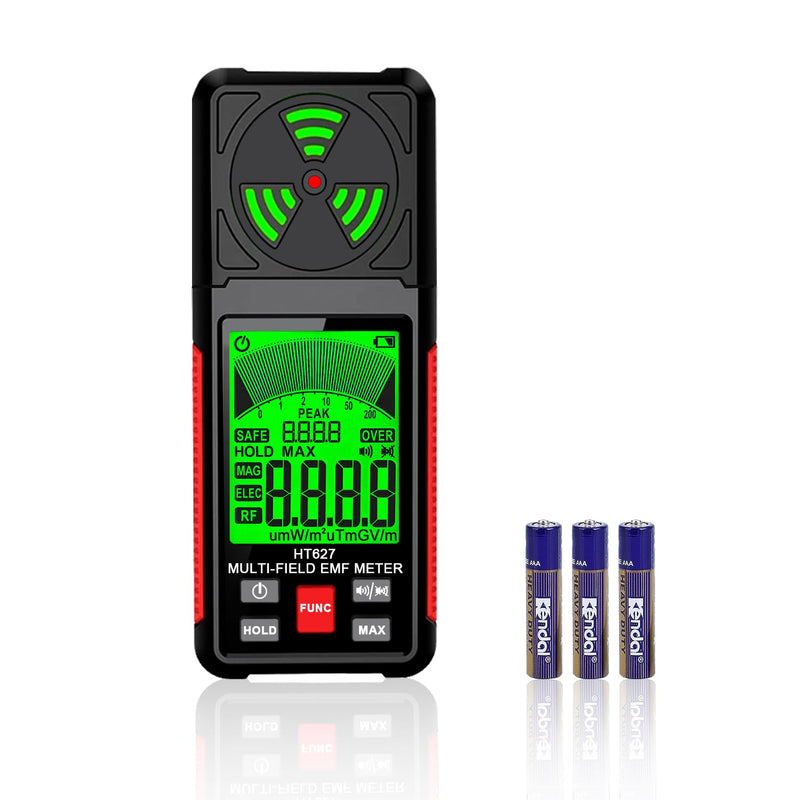 EMF Meter, 3-in-1 Portable Electromagnetic Field Radiation Detector Handheld EMF Tester for EF, RF, MF, WiFi Signal, Radio Frequency Detector Suitable for Home Office EMF Inspections Ghost Hunting - BeesActive Australia