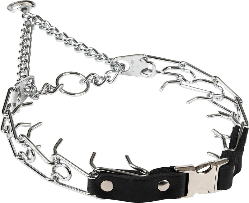 Herm Sprenger Prong Collar for Dogs Training – Quick Release Buckle & Swivel Ring for Easy Use – Made of Durable Steel Chrome Plated in Germany– 4.0mm Prongs for Extra Large Dogs with 26-30" Neck - BeesActive Australia