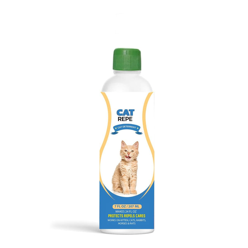 Cat Repellent Concentrate for Quick Preparation Spray Anti Scratch Furniture Protector - Deterrent to Keep Off & Bitter Chew Spray, Safe, 220 ml/7 floz Makes 24 floz, Blue, CRCO220ML - BeesActive Australia