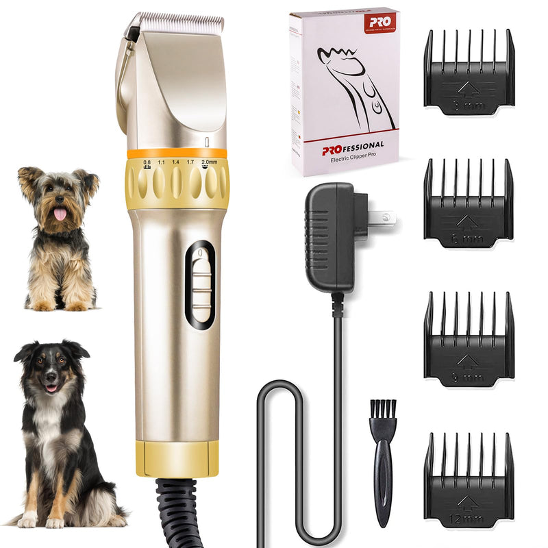 Professional Pet Clipper for Grooming with 12V High Power, Low Noise, Adjustable, Trimmer Supplies for Medium Large Cat Dog Sheep Animal, Pet Electric Shaver for Thick Long Hair - BeesActive Australia