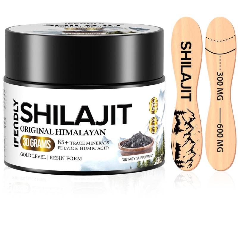 Shilajit Resin Pure Himalayan Organic 600mg Maximum Potency Gold Grade Shilajit Authentic Organic Shilajit Supplement with 85+ Trace Minerals & Fulvic Acid for Energy & Immunity, 30g (1 Pack) 1 Fl Oz (Pack of 1) - BeesActive Australia