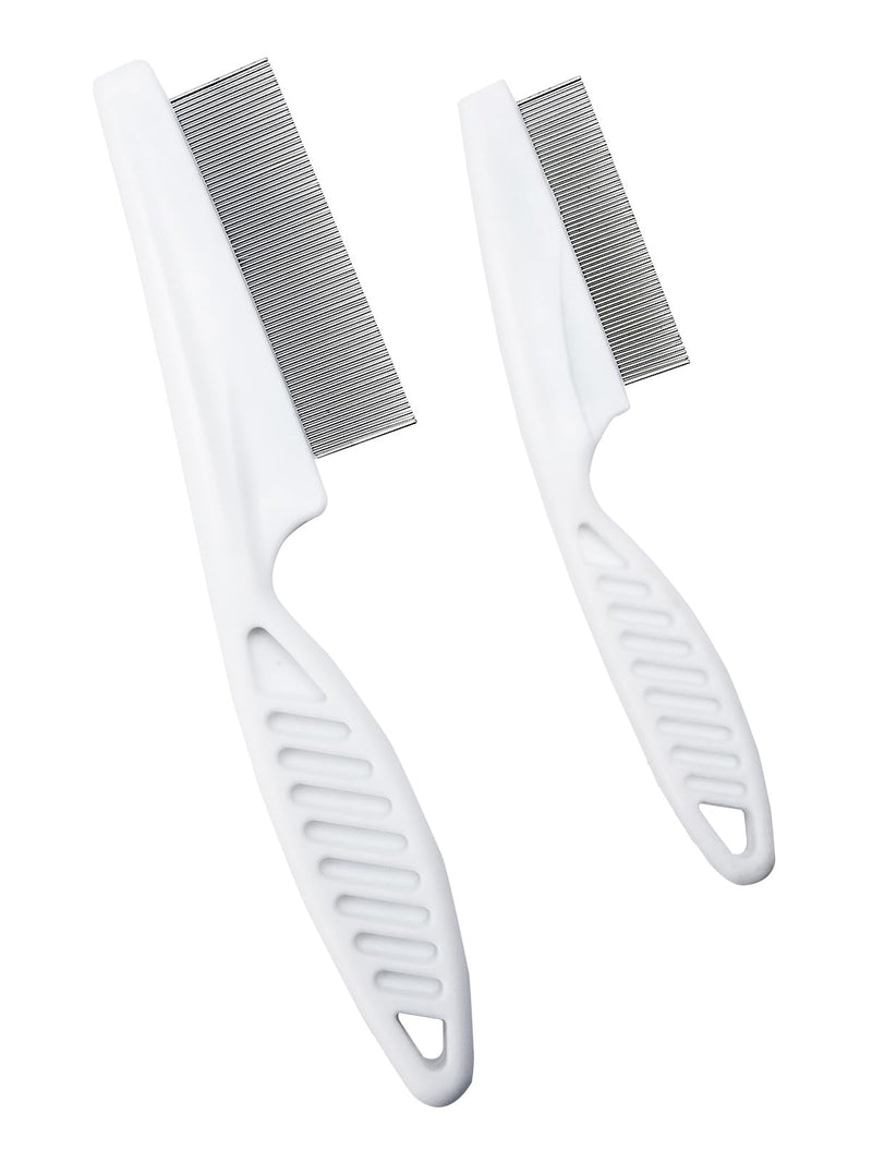 2 PCS Metal Comb for Dogs and Cats Dog Combs for Grooming Matting - Promotes Hair Growth and Removes Loose Hair, Knots - BeesActive Australia