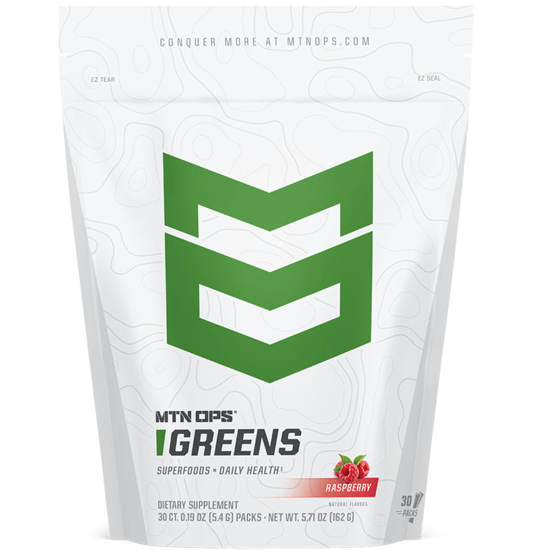 MTN OPS Super Greens Daily Immune Health and Energy Drink Powder ‚Äì Digestive Health Support Blend Boosted with Chlorophyll-Rich Greens | 30 On-The-Go Packs | Just Add Water - BeesActive Australia
