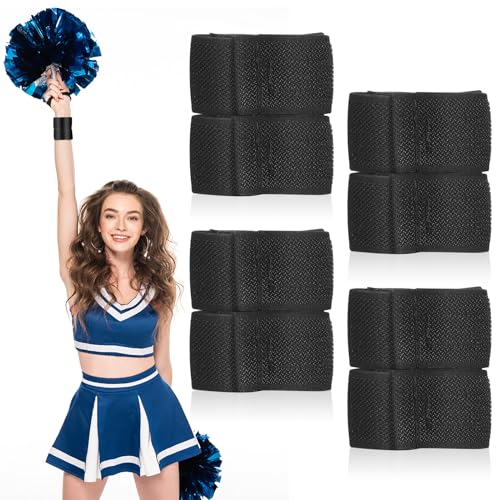 4 Pack Wrist Brace Adjustable for Cheerleading Tumbling,Black Black