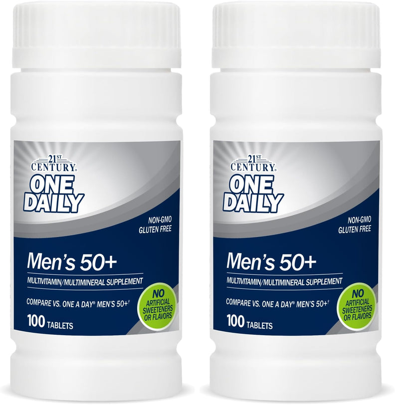 21st Century One Daily Men's 50+ Tablets, 100 Count (Pack of 2) 100 Count (Pack of 2)