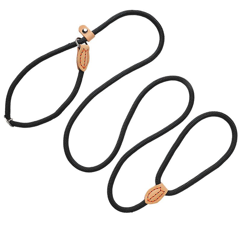 5 Ft Slip Leads No Pull Dog Leash for Dog Training, Puppy Leash for Small Medium Large Dogs, Black No Pull Dog Pet Training Leads, Puppy Training Leads - BeesActive Australia