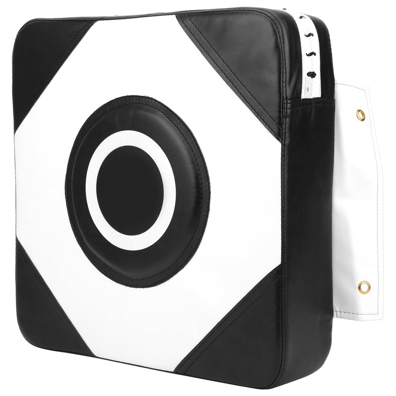 Generic Wall Punching Bag, Wall Boxing Punching Pad with PE Sponge 39x39x10cm PU Leather Target Wall Punch Boxing Bag Boxing Pads for Practicing Taekwondo and Boxing (Black White)