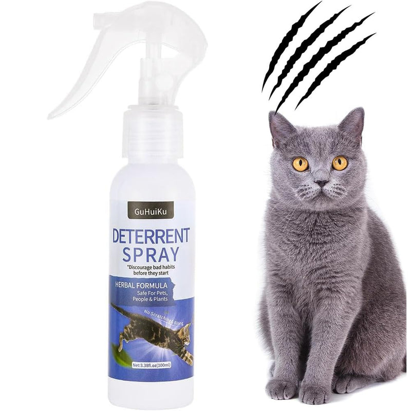 150ML Cat Deterrent Spray, Cat Repellent Spray for Furniture, Effective Cat Deterrent Indoor & Outdoor for Pet Behavior Training, Prevent Cats Scratching Plants & Furniture (Cat Deterrent Spray A) Cat Deterrent Spray A - BeesActive Australia