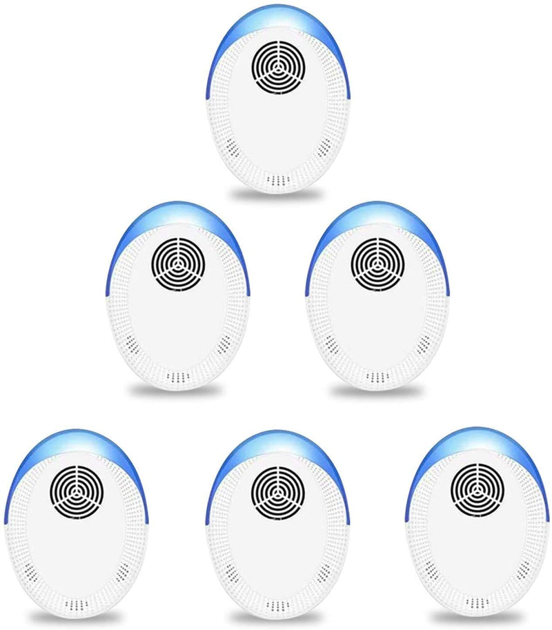 Ultrasonic Pest Repeller, 6 Pack Pest Repellent Ultrasonic Plug in, Insect Repellent Indoor Electronic Bug Repellent Plug in for Mosquitos, Ants, Roaches, Bug, Mouse - BeesActive Australia