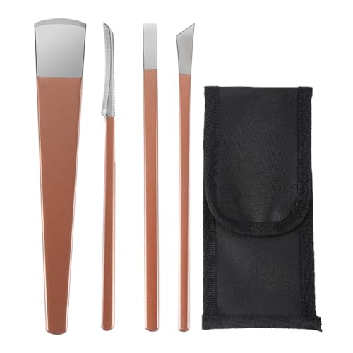 4 Pack Manicure Set,Professional Pedicure Knife Set,Dead Skin Corn Foot Remover Kit,Foot Care Tools for Travel or Home,Stainless Steel Foot File Rasp