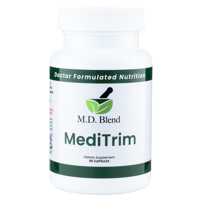 M.D. MediTrim - Expert Formulated Supplement Energy, Satiety, & Physique Goals - Smooth System Balance - Green Coffee Bean, Green Tea, Apple Cider Vinegar, Hibiscus - 90 Capsules 1 - BeesActive Australia