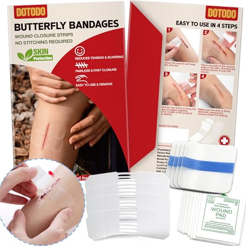 Emergency Wound Closure Strips - Dotodo 4PCS - (HSA or FSA Eligible)