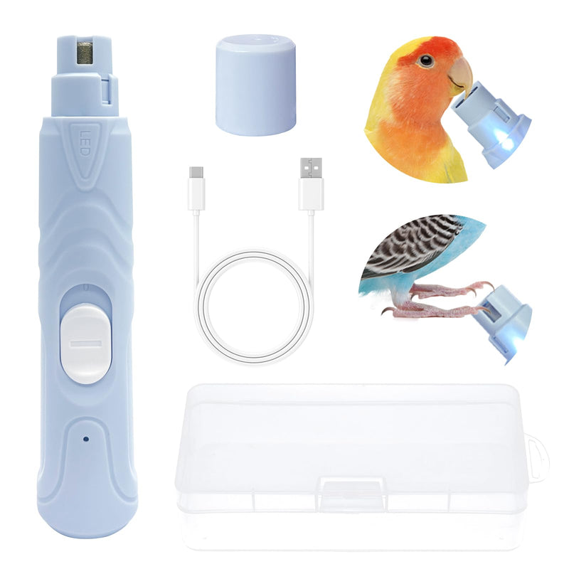 Bird Nail Grinder,Bird Beak Grinder,Silenced Bird Nail File with LED Lamp,Suitable for Budgerigars,Parakeets,Conure,Parakeets,Crested Myna,Lovebirds, Finches. - BeesActive Australia