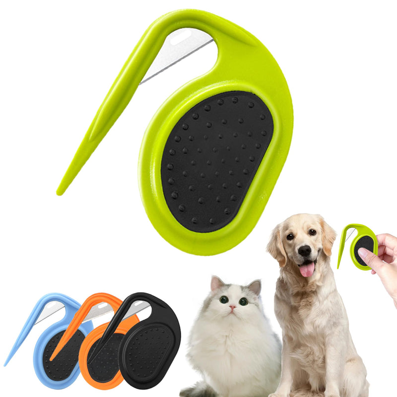 Pet Knotting Comb, Knotting Comb for Dog, Knotting Comb for Cat, Pet Grooming Brush, Effective Pet Hair Clipper, Shedding Tool for Removing Knotted Hair, Green - BeesActive Australia