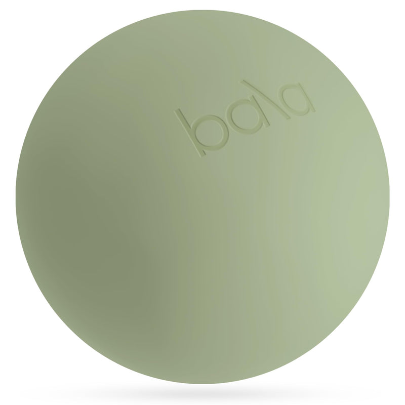 Bala Non-Weighted Exercise Ball - 8" Yoga Ball for Barre, Stretching, Strength & Core Training - Small Pilates Ball Workout Accessory with Mini Pump for Home Gym & Fitness Routines Sage
