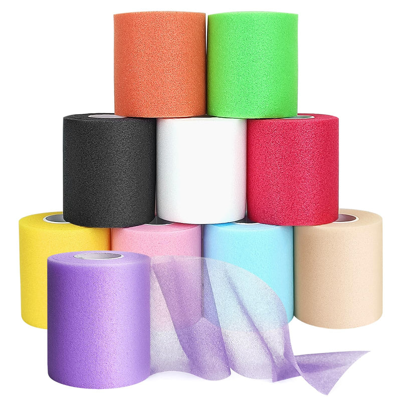 Prewrap Athletic Tape,2.75 Inches X 12 Yards 10 Roll Pre wrap Headbands for Hair Soccer,Foam Underwrap Sports Wrap for Ankles Wrists Hands Knees Elbows - BeesActive Australia