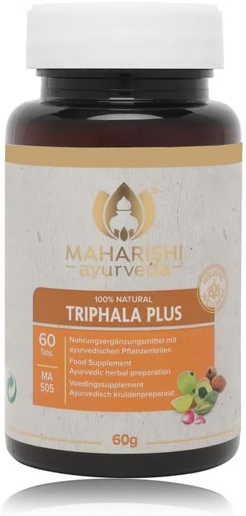 Maharishi Ayurveda Triphala | Digestion & Gut Health Support | with Rare Vijaya Haritaki | Non-GMO, Vegan | Ayurvedic Detox & Immunity Booster | Recyclable Bottle - BeesActive Australia