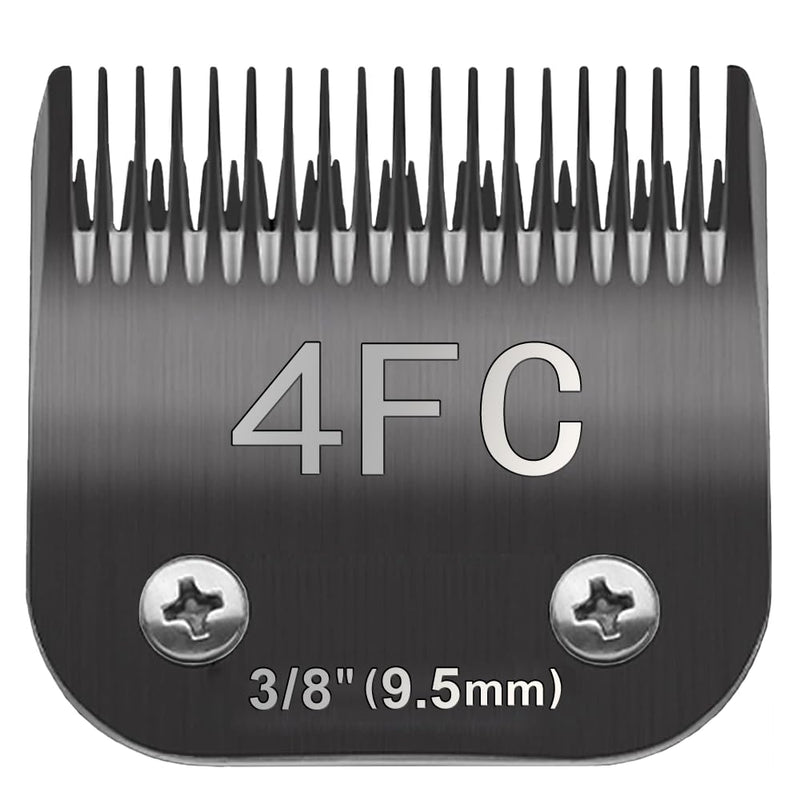 4FC Blade Dog Grooming Clipper Replacement Blades Compatible with Andis Dog Clippers,Most A5, Wahl KM Series Clippers,Detachable Ceramic Blade,Size-4FC, 3/8-Inch Cut Length (9.5mm) Black 4FC 9.5mm - BeesActive Australia