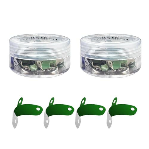 100Pcs Dental Matrix Bands with Non Stick Coated,Dental Metal Sectional Contoured Orthodontic Molar Bands for Tooth Repair, Protect Adjacent (100Pcs 4.5mm) 100Pcs 4.5mm
