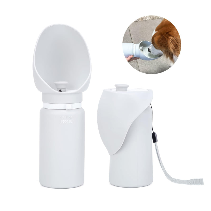 Dog Water Bottle, Portable Dog Travel Water Bottle, Lightweight, Leak Proof Silicone Dog Drinking Bottle Ideal for Walking Hiking Travel Road Trips, 550ML/19OZ - BeesActive Australia