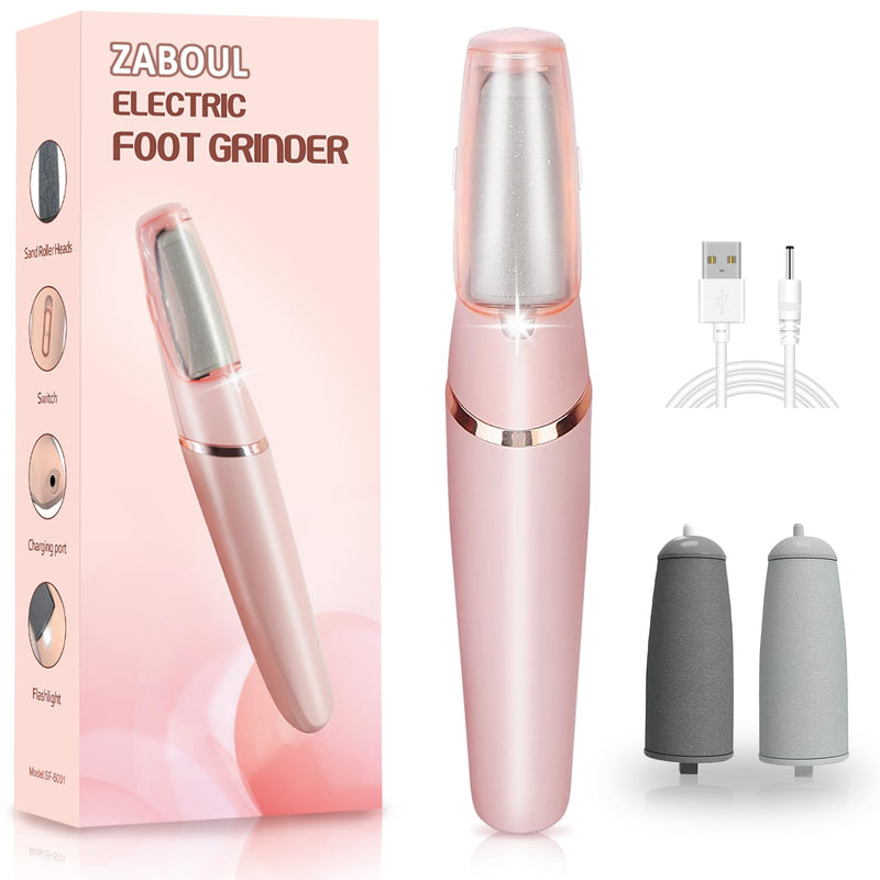 Callus Remover for Feet, ZABOUL Electric Foot Callus Remover Rechargeable Pedicure Tools Smooth Pedicure Wand Electronic Foot File, Feet Care for Removes Dry Hard & Dead Skin Ideal Gift Pink 1 - BeesActive Australia