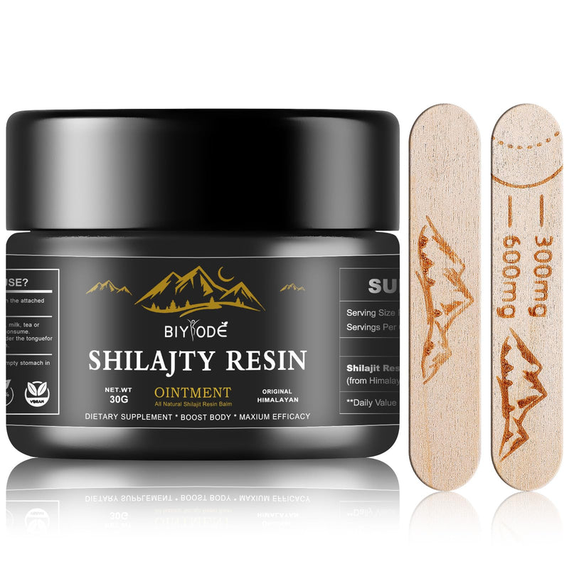 Shilajit Pure Himalayan Organic, Shilajit Resin 600mg Maximum Potency Natural Organic Shilajit Resin with 85+ Trace Minerals & Fulvic Acid for Energy, Immune Support, 30 Grams 1.05 Fl Oz (Pack of 1) - BeesActive Australia