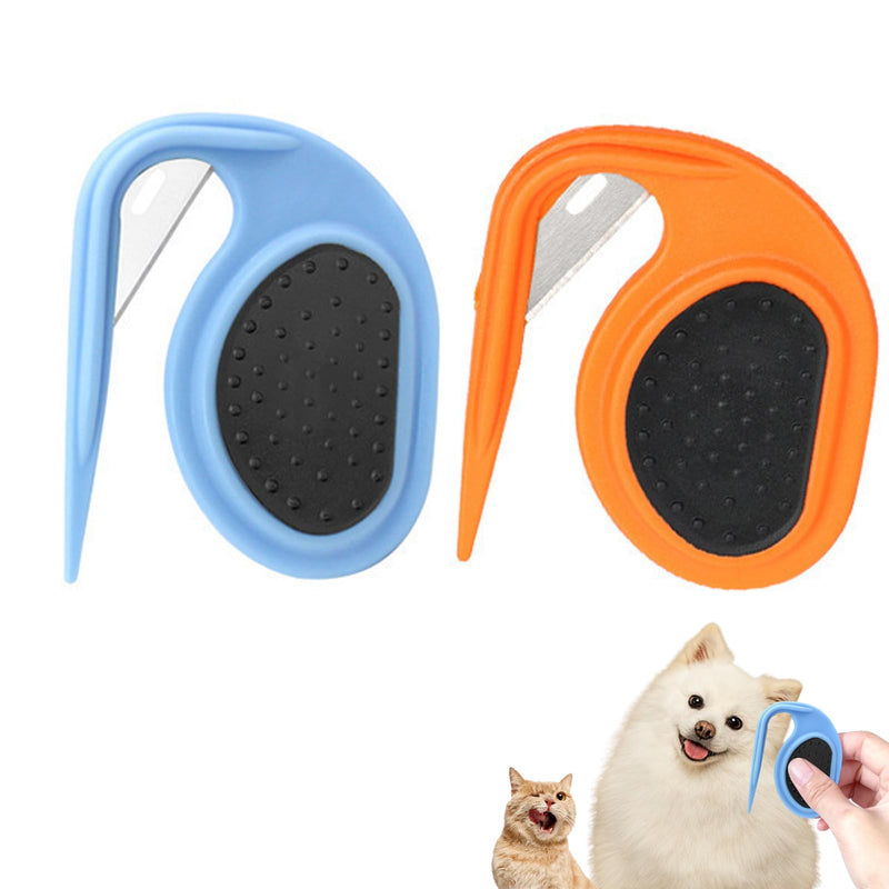 2Pcs Knotting Comb for Cats, Pet Knotting Comb Knotting Comb for Dog Pet Hair Removal Tool Cat Dog Grooming Comb Knot Remover Cat Knotting Comb, Pet Knotting Comb for Medium to Long Hairs - BeesActive Australia