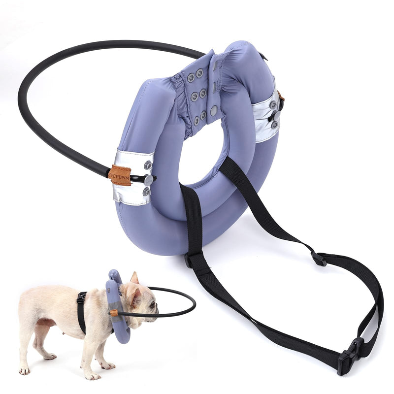 Blind Dog Halo,Blind Dog Harness, Lightweight Halo for Dogs&Cats, Adjustable Guiding Device Protects Pets from Collision, Builds Confidence, Purple (S) Small - BeesActive Australia
