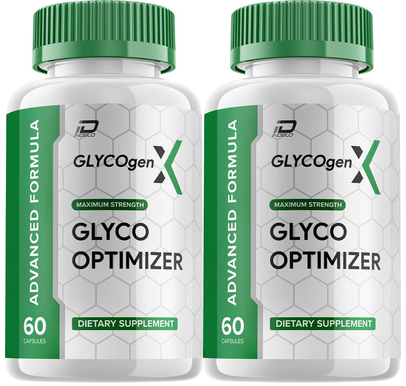 GlycogenX Glyco Optimizer Capsules Supplement - GlycogenX Optimizer Advanced Formula, Glycogen X, GlycogenX Booster Reviews, Maximum Strength Glycogen Supplement (2 Pack - 120 Capsules) 60 Count (Pack of 2)