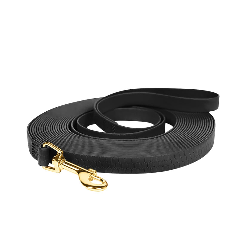 Heavy Duty Recall Great for Training Dog Leash with Swivel Lockable Hook and Comfortable, for Walking, Hunting, Camping, Backyard for Small Medium and Large Dogs Waterproof Black 10FT - BeesActive Australia