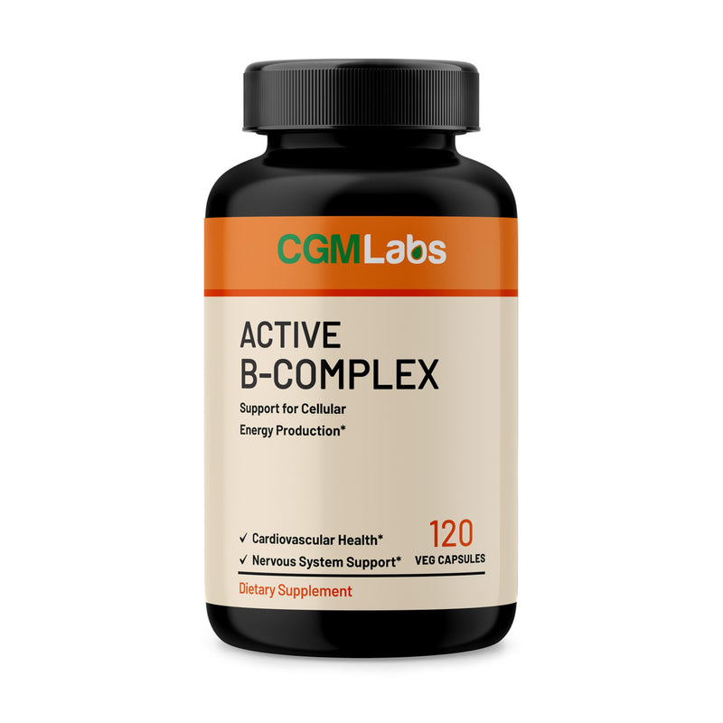 Active B-Complex with Methylated B9 & B12 – 120 Vegan Capsules