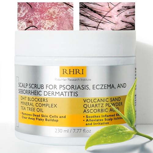 Anti Fungal Pre Shampoo Scalp Scrub for Psoriasis & Eczema, 7.7 Fl Oz