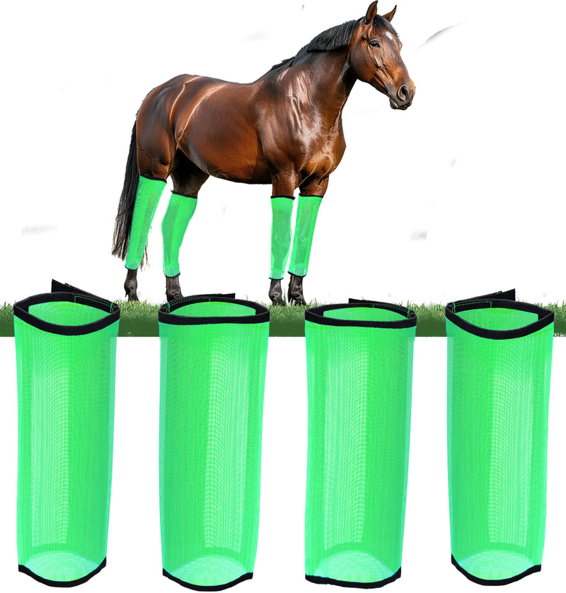 Mesh Fly Boots for Horses Set of 4 - Horse Leg Guards and Leg Wraps - Shield Your Equine Companion in Style - BeesActive Australia