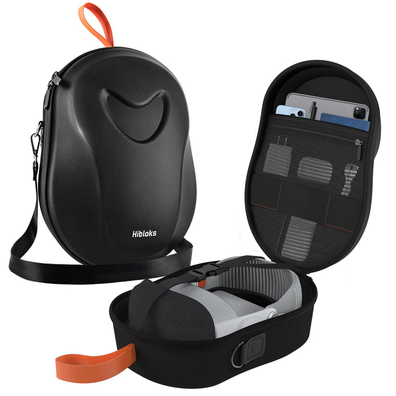 Carrying Case for Apple Vision Pro, Large Capacity Hard Storing Case for Apple Vision Pro Headset & Battery/Adapter/Cables, Portable & Ultra-Sleek Design Travel Case, Shockproof & Anti-Drop - BeesActive Australia
